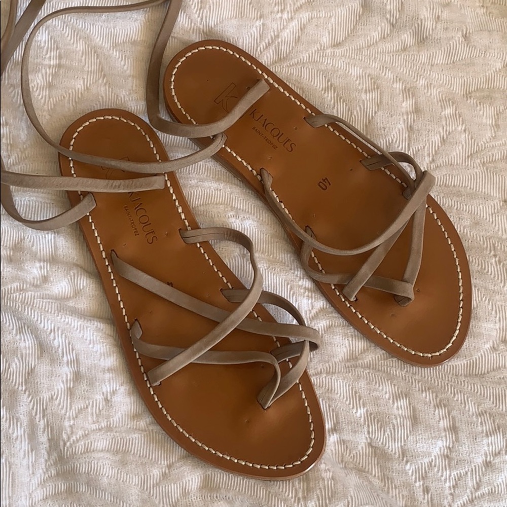K Jacques Zenobie Wrap Around Sandals Nubuck